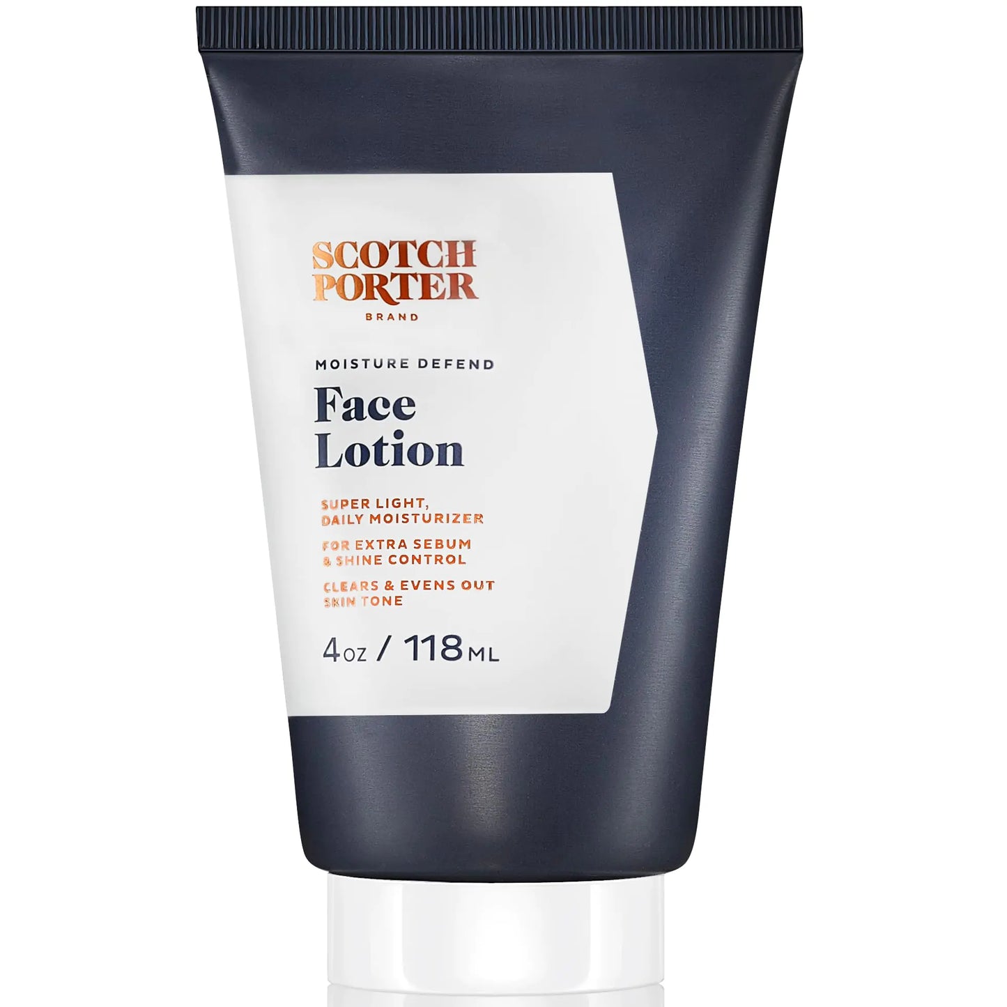 Scotch Porter Face Lotion for Men – Hydrates, Controls Shine & Evens Skin Tone – 4oz