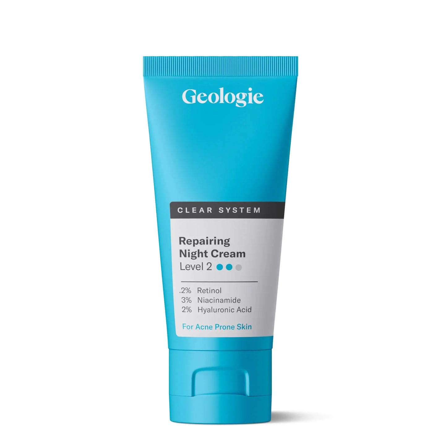 Geologie Night Cream for Acne – 0.2% Retinol Repair Treatment for Men