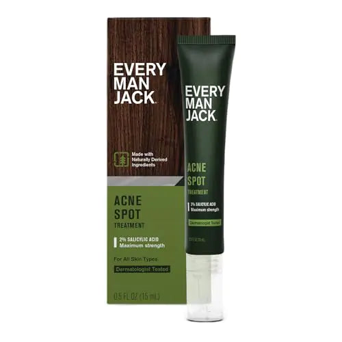 Every Man Jack Acne Serum – Fast-Acting Spot Treatment for Breakouts – 0.5 oz