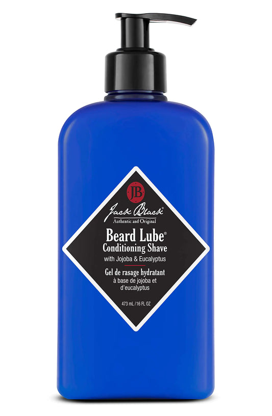 Jack Black Beard Lube Conditioning Shave – 3-in-1 Pre-Shave Oil, Shave Cream & After-Shave for Men – 16 oz